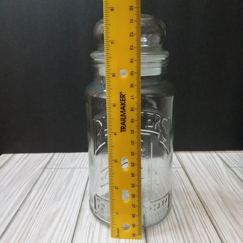 Vintage 80s Planters Mr. Peanut 75th Anniversary Glass Jar